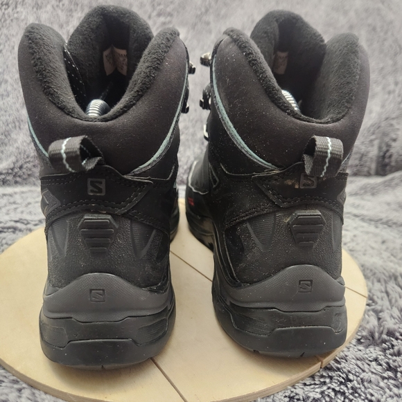 Salomon X Ultra Mid Winter CS WP Boots Women's Size 7.5 Black Waterproof Hiking - Picture 7 of 9